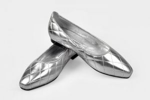 Manolo Blahnik Quilted Ballerina Flats Silver_1.jpg